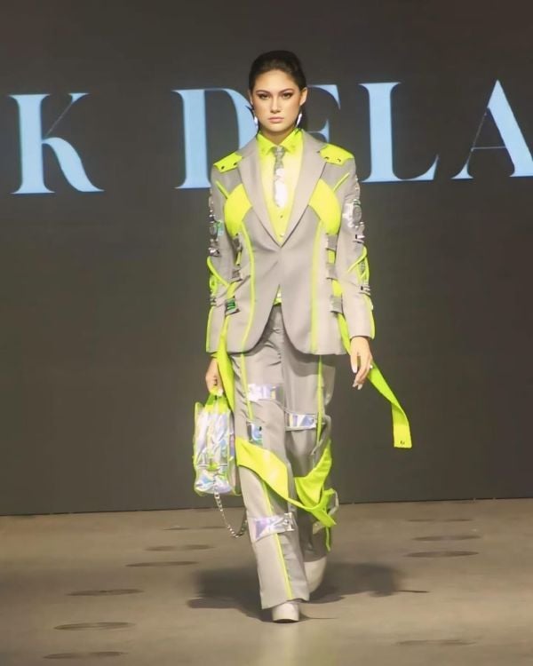 Charlie Fleming as a model at the Fashion Institute of the Philippines