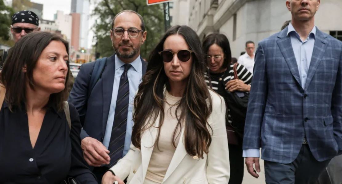 Charlie Javice, while leaving Manhattan federal court after being sentenced to 85 months in prison