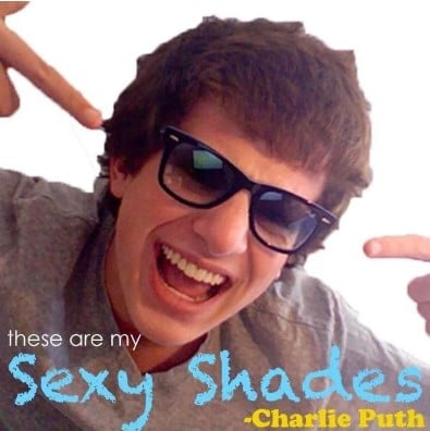 Charlie Puth on the poster of the song 