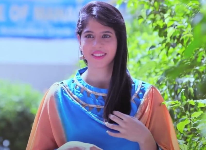 Yogita Chavan in a still from the Marathi film Shiva (2019)