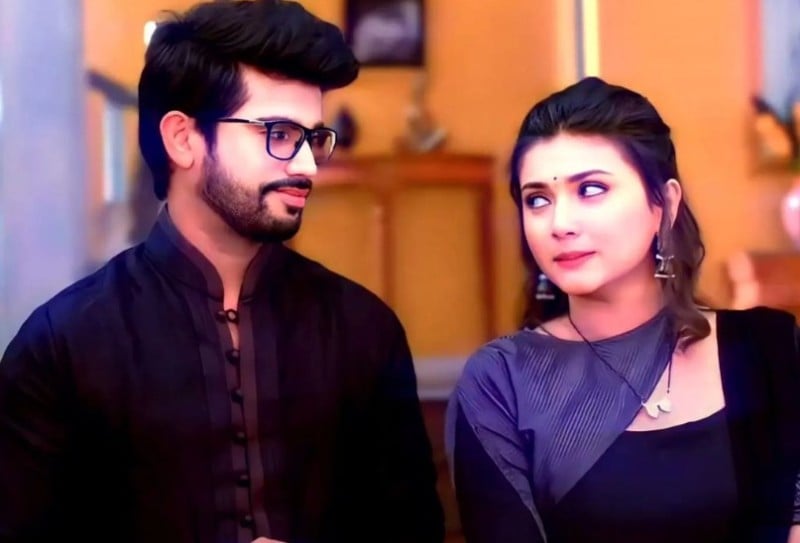 Chetan Vadnere in a still from the Marathi television show Thipkyanchi Rangoli (2021)