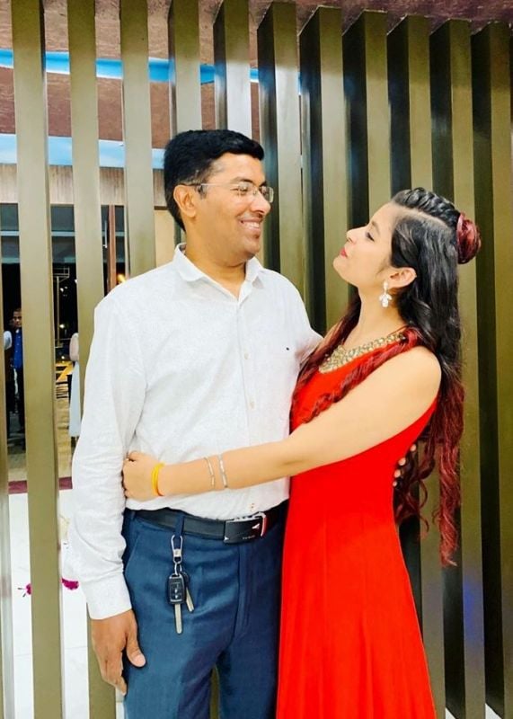 Chetna Bhardwaj with her uncle