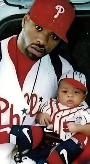 Cheyenne Smith during her childhood with her father