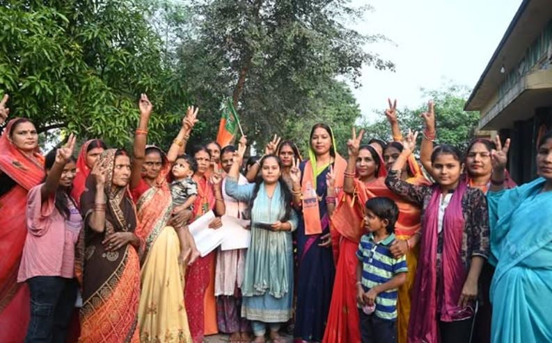 Chhoti Kumari, during her election campaign