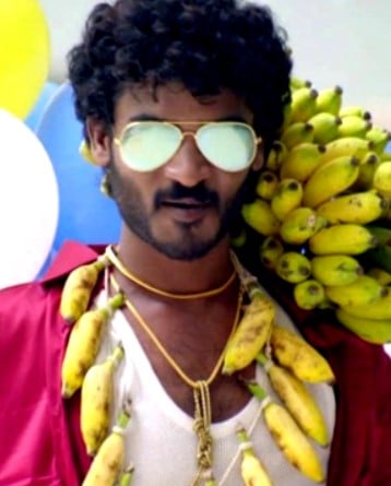 Chikkanna while performing a comedy role