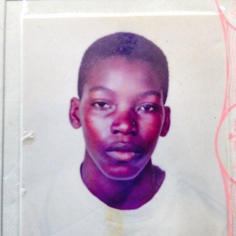 Childhood photo of Chris Gayle