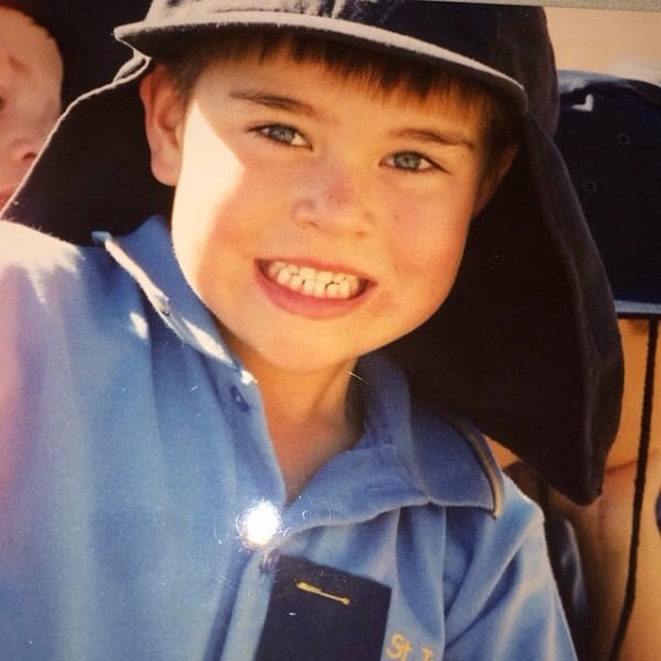 Childhood photo of Xavier Bartlett