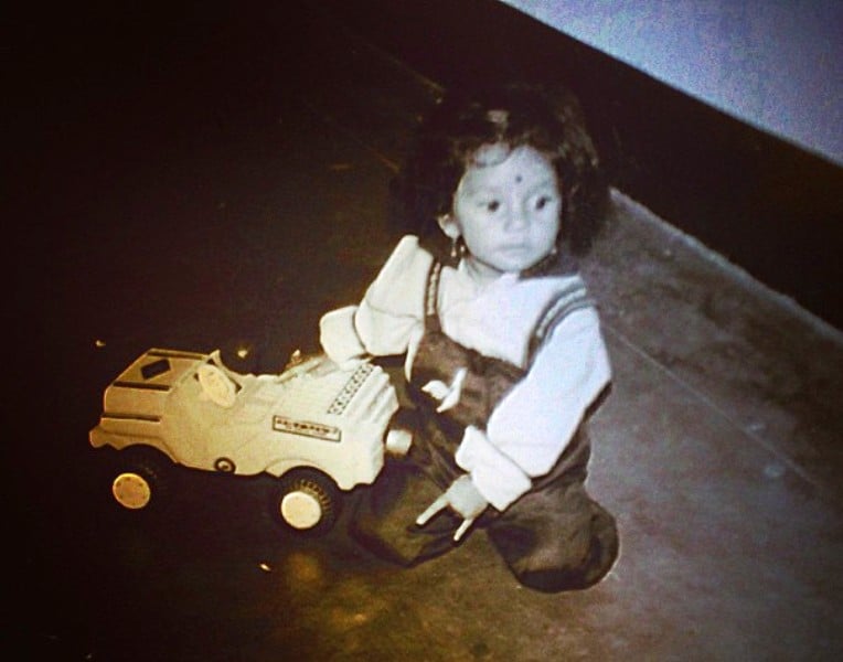 Childhood picture of Chaitra Hallikeri