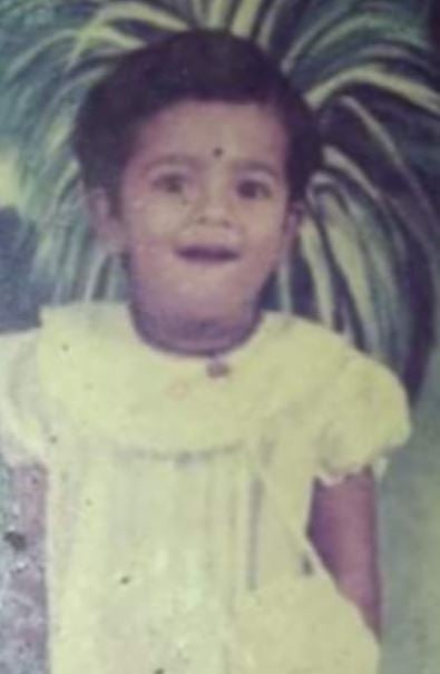 A childhood picture of Inoka Ranaweera