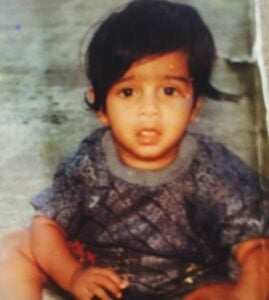 Childhood picture of L. V. Revanth