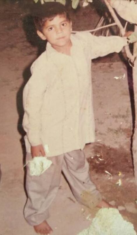 Childhood picture of Masoom Sharma