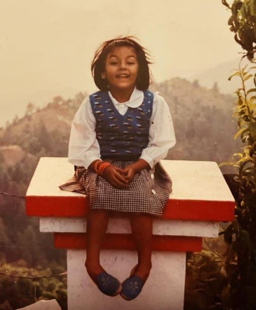 A childhood picture of Petal Gahlot