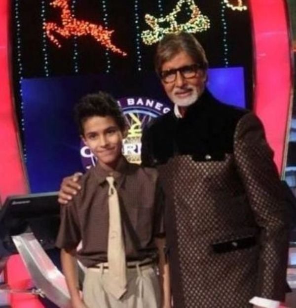 Chintan Rachchh with Amitabh Bachchan in the show