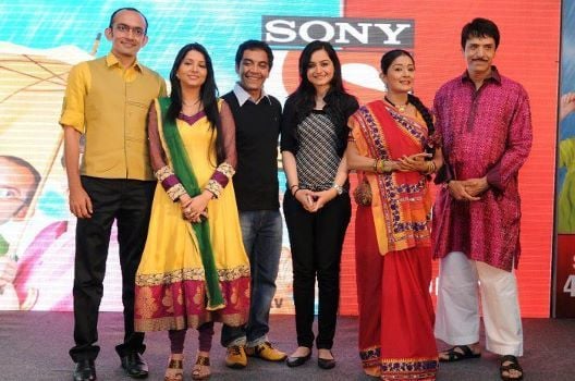 Chirag Vohra (left) with the cast of Bhai Bhaiya Aur Brother