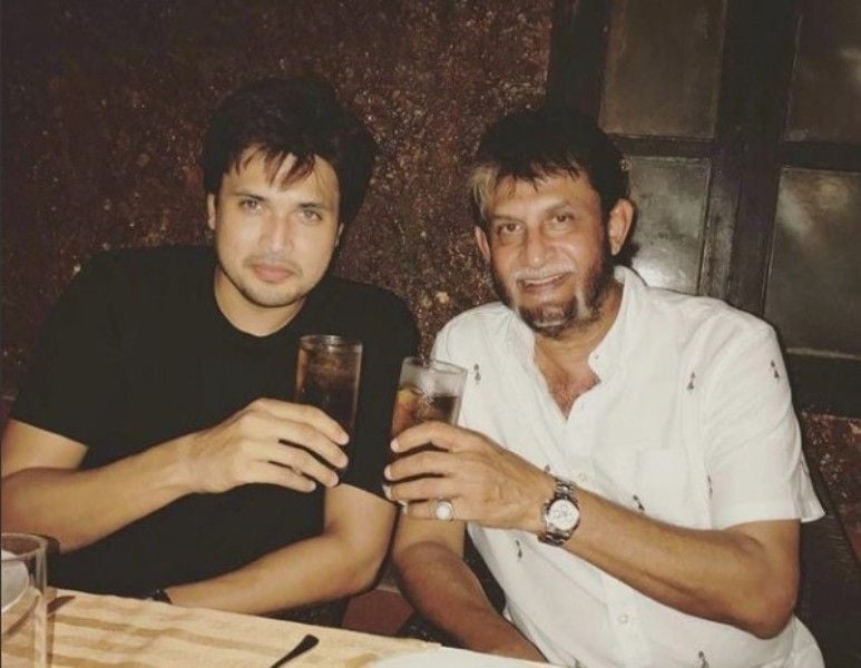 Chirag drinking alcohol with his father