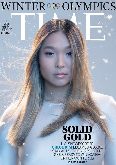 Chloe Kim on the cover of Time magazine