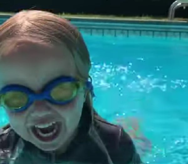 Chloe Sophia Trump while enjoying swimming