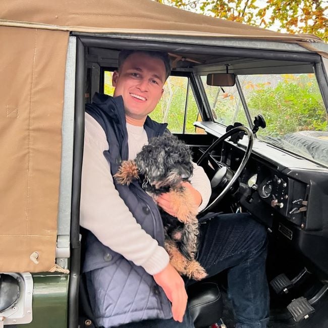 Chuggs Wallis with a Schnoodle