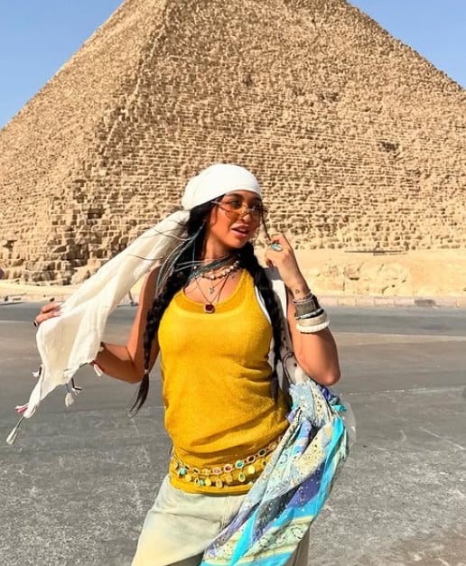 Cierra Ortega during a trip