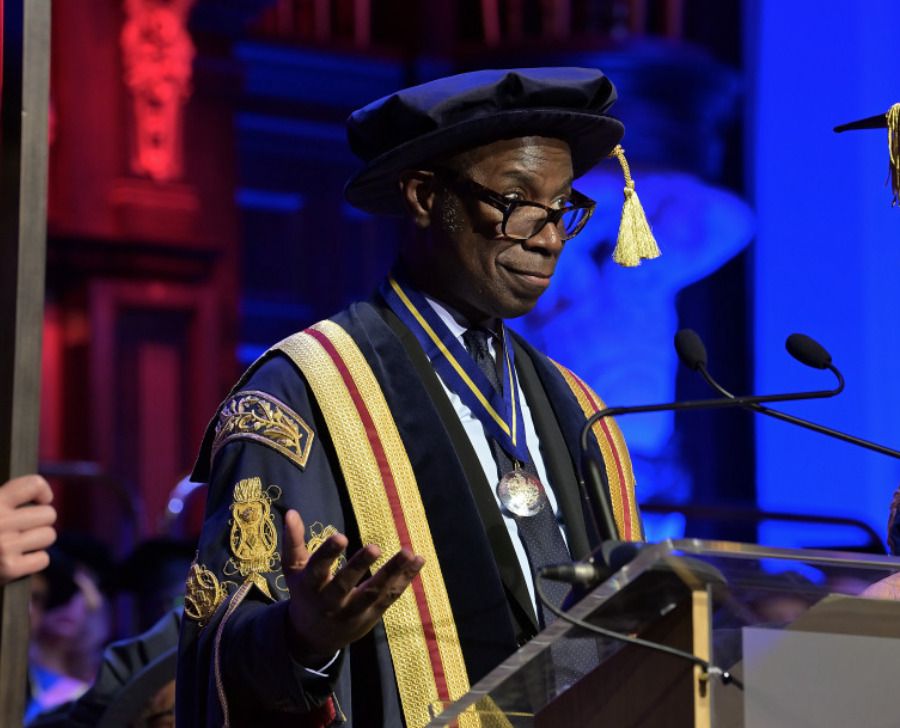 Clive Myrie as pro-chancellor of the University of Boston, Massachusetts, United States