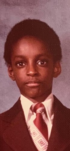 Colin Lawrence during his school days