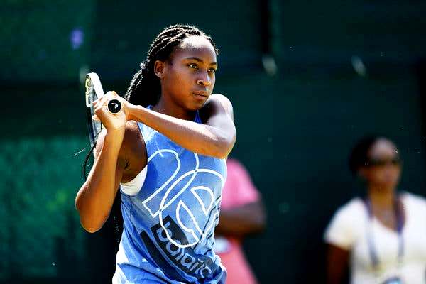 Cori Gauff During A Match