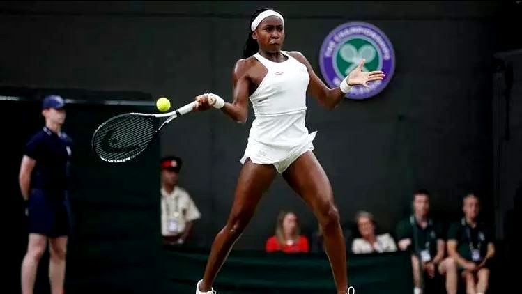 Cori Gauff During Her Wimbledon Match