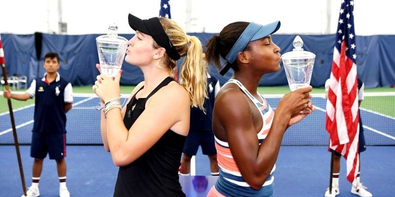 Cori Gauff With Caty McNally