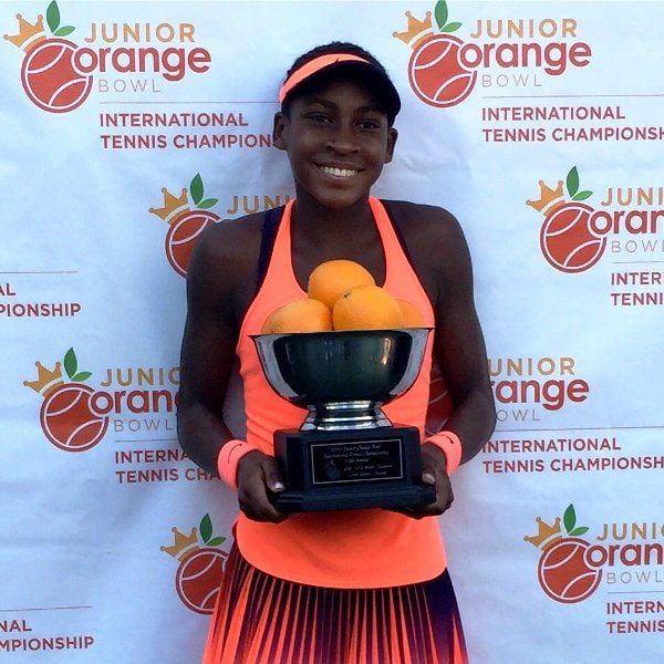 Cori Gauff With Her Orange Bowl Title