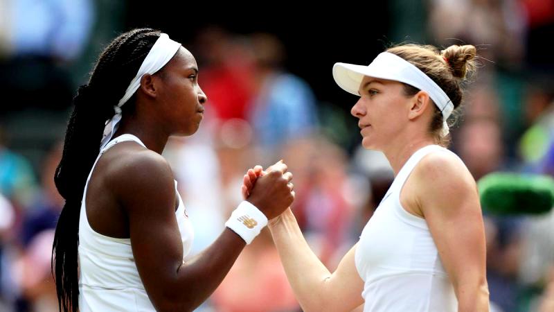 Cori Gauff With Simona Halep