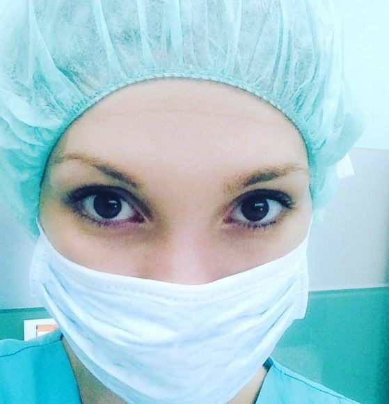 Corinna Frank when she worked as a nurse