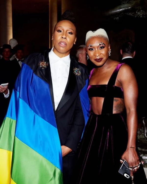 Cynthia Erivo and Lena Waithe at the 2018 Met Gala