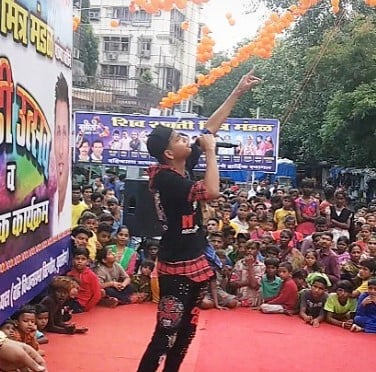 D Abdul while performing a live music show in Mumbai