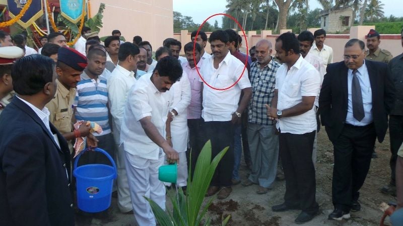 D. K. Suresh during a public function