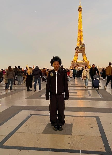 D4vd during a trip to Paris