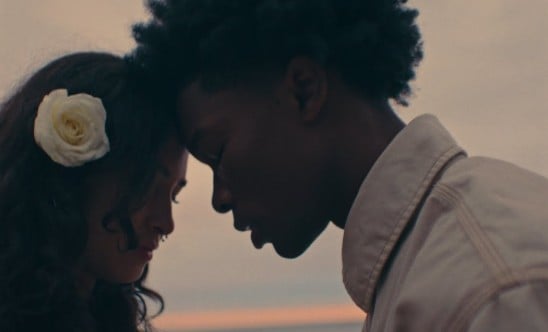 D4vd in a still from the music video of the song 