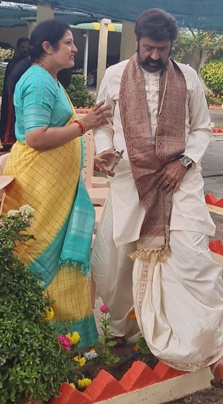 Daggubati Purandeswari with Nandamuri Balakrishna