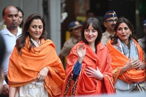 Dakota Johnson after visiting Siddhivinayak Temple
