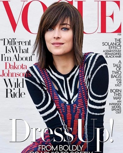 Dakota Johnson featured on a magazine cover