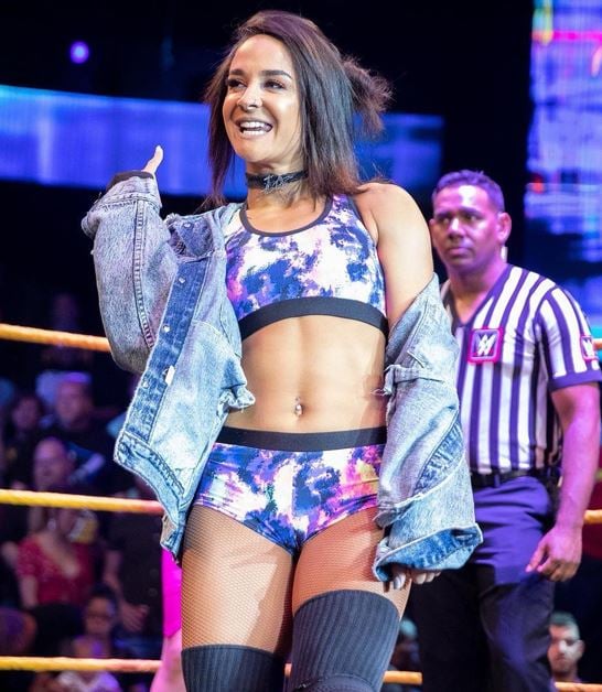 Dakota Kai during a WWE NXT match