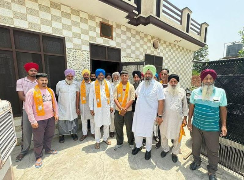 Daljit Singh Cheema during election campaigning