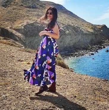 Dania Enwer during a trip