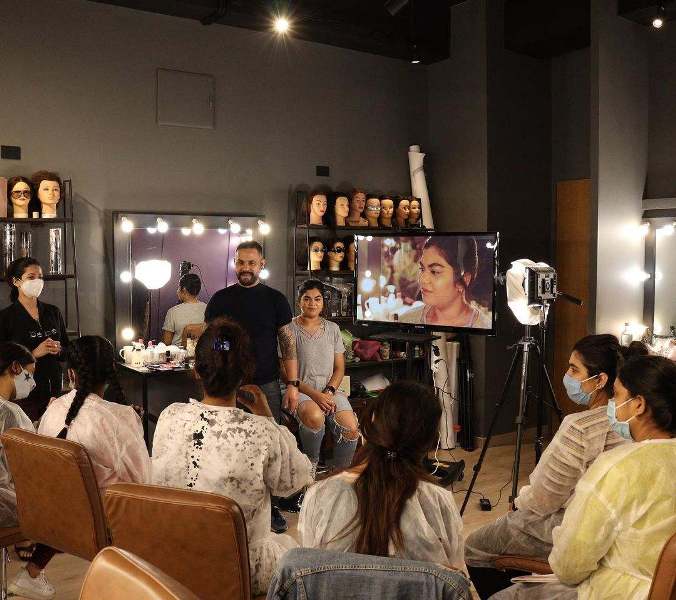 Daniel Bauer teaching his students at his academy