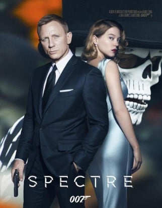 Daniel Craig on the poster of the film Spectre
