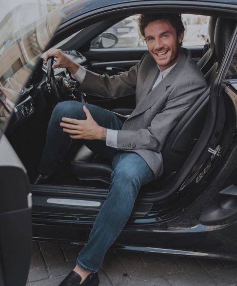 Danilo Mileto during a modelling photoshoot