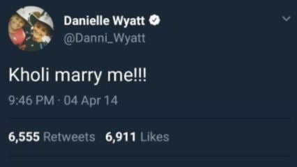 Danni Wyatt famous tweet on Virat Kohli