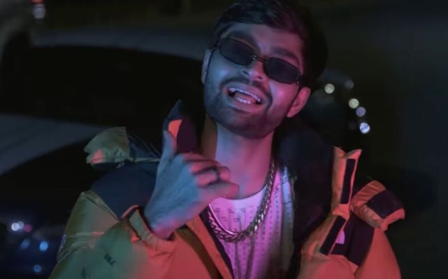 Danny Pandit in a still from his Marathi rap song titled 