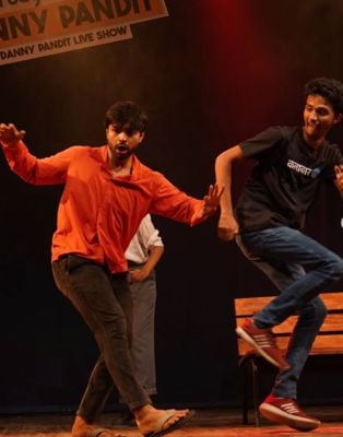 Danny Pandit in a still from his live show titled 