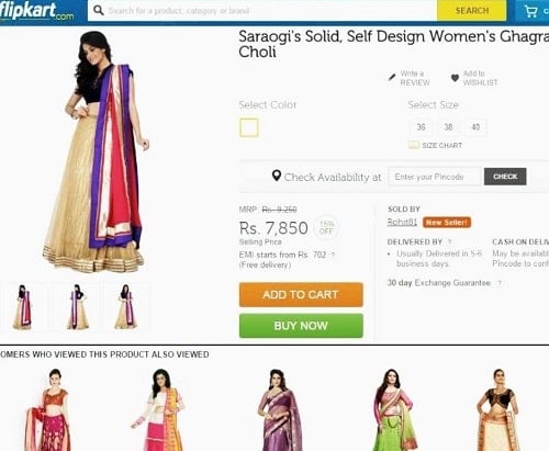 Darshana Banik in a Flipkart ad