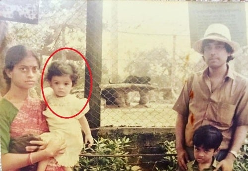 Darshana Banik in her childhood